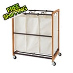 Trinity Bronze 3-Bag Laundry Cart