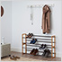 Bamboo 2-Tier Expandable Shoe Rack