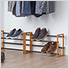 Bamboo 2-Tier Expandable Shoe Rack