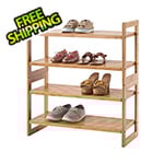 Trinity Bamboo 2-Tier Shoe Rack 2-Pack