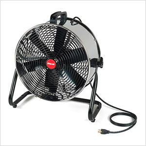 Shop-Air 16 inch Direct Drive Stainless Steel Floor Fan