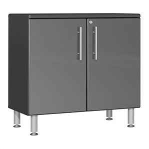 2-Door Oversized Base Garage Cabinet in Graphite Grey Metallic