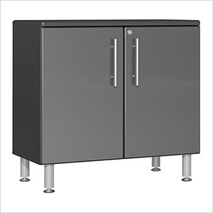 2-Door Oversized Base Garage Cabinet in Graphite Grey Metallic