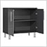7-Piece Garage Cabinet Kit with Bamboo Worktop in Graphite Grey Metallic