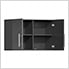7-Piece Garage Cabinet Kit with Bamboo Worktop in Graphite Grey Metallic