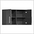 9-Piece Garage Cabinet Kit with Bamboo Worktop in Graphite Grey Metallic