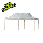 ShelterLogic 10x20 Straight Pop-up Canopy with Black Roller Bag (White Cover)