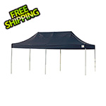 ShelterLogic 10x20 Straight Pop-up Canopy with Black Roller Bag (Black Cover)