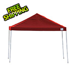 ShelterLogic 12x12 Straight Pop-up Canopy with Black Roller Bag (Red Cover)