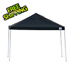 ShelterLogic 12x12 Straight Pop-up Canopy with Black Roller Bag (Black Cover)
