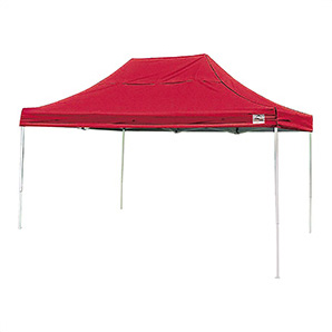10x15 Straight Pop-up Canopy with Black Roller Bag (Red Cover)