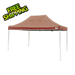 ShelterLogic 10x15 Straight Pop-up Canopy with Black Roller Bag (Desert Bronze Cover)