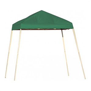 8x8 Slanted Pop-up Canopy with Black Roller Bag (Green Cover)