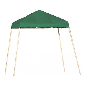 8x8 Slanted Pop-up Canopy with Black Roller Bag (Green Cover)