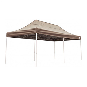 10x20 Straight Pop-up Canopy with Black Roller Bag (Desert Bronze Cover)