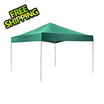 ShelterLogic 12x12 Straight Pop-up Canopy with Black Roller Bag (Green Cover)