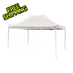 ShelterLogic 10x15 Straight Pop-up Canopy with Black Roller Bag (White Cover)