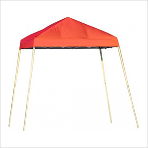 8x8 Slanted Pop-up Canopy with Black Roller Bag (Terracotta Cover)