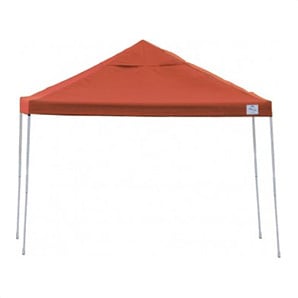 10x10 Straight Pop-up Canopy with Black Roller Bag (Terracotta Cover)