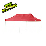 ShelterLogic 10x20 Straight Pop-up Canopy with Black Roller Bag (Terracotta Cover)