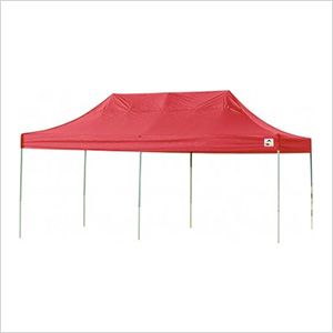 10x20 Straight Pop-up Canopy with Black Roller Bag (Terracotta Cover)