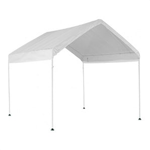 10x10 Compact Canopy with 1-3/8" 4-Leg Frame (White Cover)