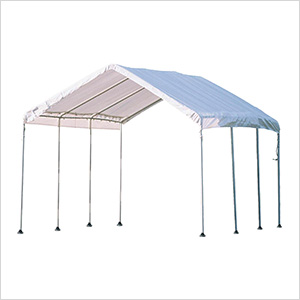 10x20 Compact Canopy with 1-3/8" 8-Leg Frame (White Cover)