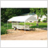10x20 Compact Canopy with 1-3/8" 8-Leg Frame (White Cover)