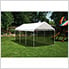 10x20 Compact Canopy with 1-3/8" 8-Leg Frame with Screen Kit (White Cover)