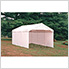 10x20 Compact Canopy with Enclosure Kit and 2" 8-Leg Frame (White Cover)