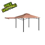 ShelterLogic 11x11 Redwood Gazebo with Square Tube (Bronze Cover)