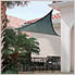 16 ft. Triangle Shade Sail (Sea Blue Cover)