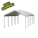 ShelterLogic 12x26 Canopy with 2" 10-Leg Frame (White Cover)