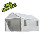 ShelterLogic 10x20 Canopy Enclosure Kit with Windows for 1-3/8" Frame (White Cover)