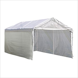 12x20 Canopy Enclosure Kit  for 2" Frame (White Cover)