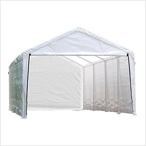 12x26 Canopy Enclosure Kit  for 2" Frame (White Cover)