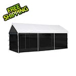 ShelterLogic 10x20 Canopy Screen Kit for 1-3/8" and 2" Frame (Black Cover)