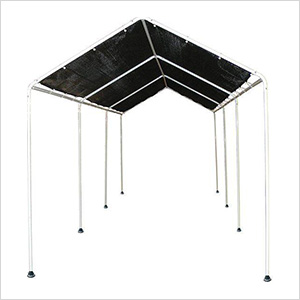 8x20 Shade Canopy with 8-Leg Frame (Black Cover)