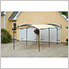 9 x 16 Monarc Canopy with 1-3/8" Steel Black Frame (Sandstone Cover)