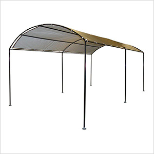 10x18 Monarc Canopy with 2" Steel Black Frame (Sandstone Cover)