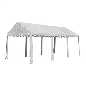 10x20 Party Tent with 8 Leg Steel Frame (White Cover)