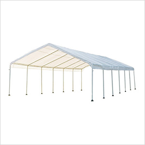 18x40 Canopy with 2-Inch 14-Leg Frame (White Cover)