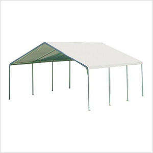 18x20 Canopy with 2-Inch 8-Leg Frame (White Cover)