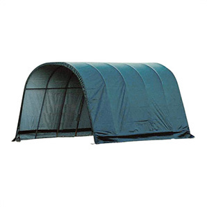 12x20x10 Round Style Run-In Shelter (Green Cover)