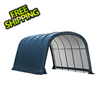 ShelterLogic 12x20x8 Run-in Shed-in-a-Box (Green Cover)