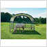 12x12 Corral Shelter with 1-3/8" Steel Frame (Green Cover)