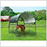 10x10 Corral Shelter with 1-3/8" Steel Frame (Green Cover)