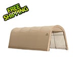 ShelterLogic 10x20 Round Style Auto Shelter 1-3/8" Frame (Sandstone Cover)