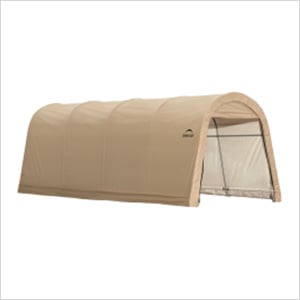 10x20 Round Style Auto Shelter 1-3/8" Frame (Sandstone Cover)