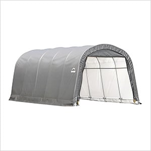 Garage-In-A-Box 12x20 Shelter with 1-3/8" (Gray Cover)